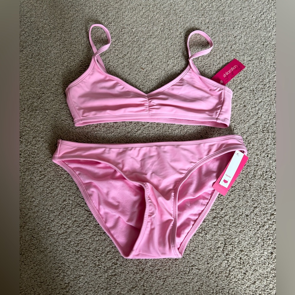 Juniors pink target bikini